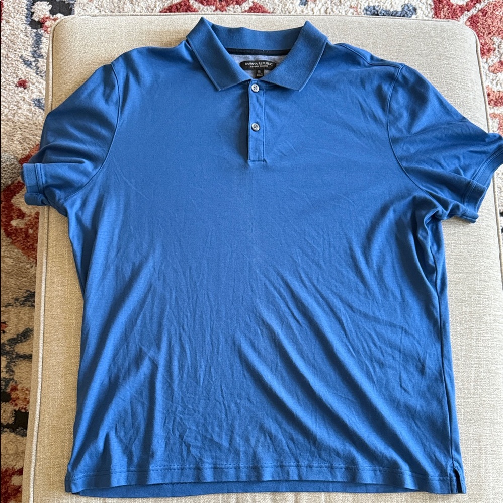 Banana Republic Cobalt Blue Polo Shirt